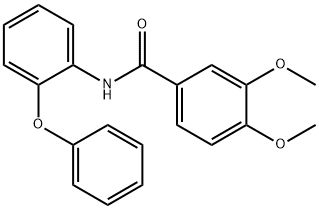 3,4-dimethoxy-N-(2-phenoxyphenyl)benzamide Structure
