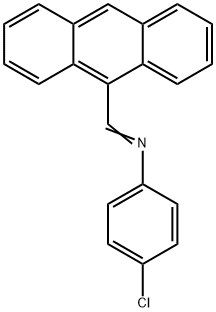 N-(9-ANTHRACENYLMETHYLENE)-4-CHLOROANILINE Structure