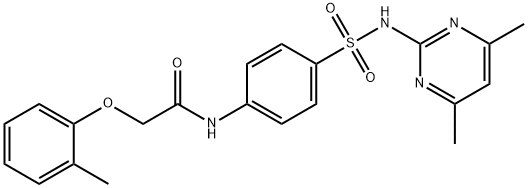 N-{4-[(4,6-dimethylpyrimidin-2-yl)sulfamoyl]phenyl}-2-(2-methylphenoxy)acetamide Structure