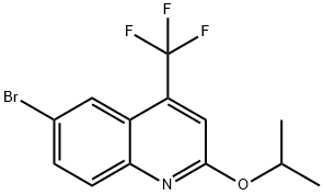 6-BROMO-2-ISOPROPOXY-4-(TRIFLUOROMETHYL)QUINOLINE(WXG02016) Struktur