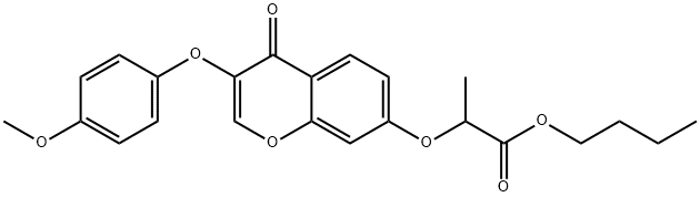 butyl 2-{[3-(4-methoxyphenoxy)-4-oxo-4H-chromen-7-yl]oxy}propanoate|