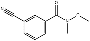 Benzamide, 3-cyano-N-methoxy-N-methyl- Structure