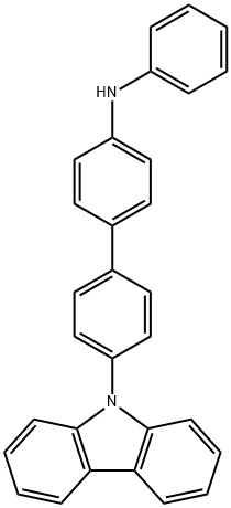 4'-(9H-carbazol-9-yl)-N-phenyl-[1,1'-biphenyl]-4-amine 化学構造式