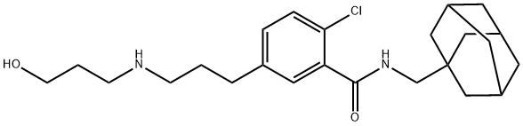 N-(1-adamantylmethyl)-2-chloro-5-[3-(3-hy
droxypropylamino)propyl]benzamide|AZD-9056