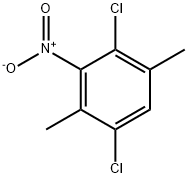 2,5-二氯-3,6-二甲基硝基苯,3463-43-2,结构式