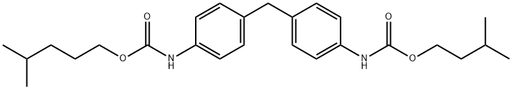 isopentyl (4-methylpentyl) (methylenebis(4,1-phenylene))dicarbamate Struktur