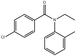 4-chloro-N-ethyl-N-(2-methylphenyl)benzamide Structure