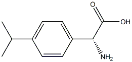(2R)-2-AMINO-2-[4-(METHYLETHYL)PHENYL]ACETIC ACID 化学構造式