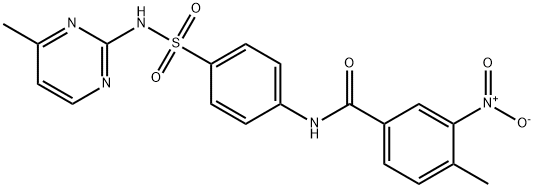 4-methyl-N-{4-[(4-methylpyrimidin-2-yl)sulfamoyl]phenyl}-3-nitrobenzamide|