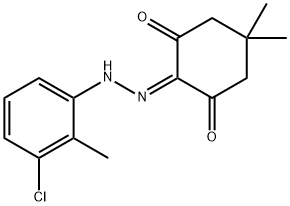 2-[(3-chloro-2-methylphenyl)hydrazono]-5,5-dimethyl-1,3-cyclohexanedione 结构式