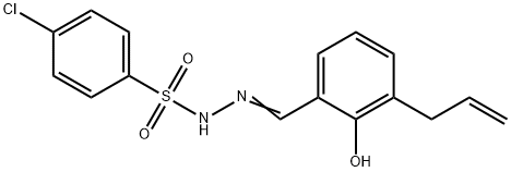 (E)-N'-(3-allyl-2-hydroxybenzylidene)-4-chlorobenzenesulfonohydrazide,351505-35-6,结构式
