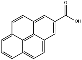 pyrene-2-carboxylic acid
 Struktur