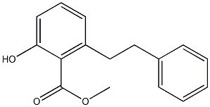 2-Hydroxy-6-phenethyl-benzoic acid methyl ester Structure