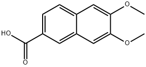 6,7-DIMETHOXYNAPHTHALENE-2-CARBOXYLIC ACID 结构式