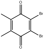 2,3-DIBROMO-5,6-DIMETHYL-1,4-BENZOQUINONE, 38969-08-3, 结构式