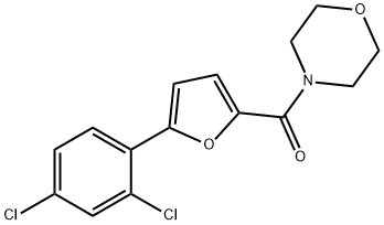 [5-(2,4-dichlorophenyl)furan-2-yl](morpholin-4-yl)methanone 结构式