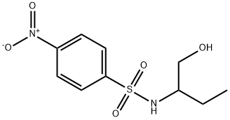 N-(1-hydroxybutan-2-yl)-4-nitrobenzenesulfonamide 化学構造式