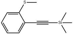 trimethyl((2-(methylthio)phenyl)ethynyl)silane Struktur