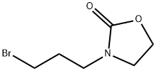 3-(3-溴丙基)-1,3-噁唑烷-2-酮 结构式