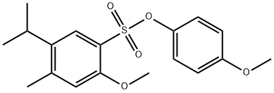 4-methoxyphenyl 5-isopropyl-2-methoxy-4-methylbenzenesulfonate Struktur