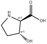 trans-3-Hydroxypyrrolidine-2-carboxylic acid Struktur