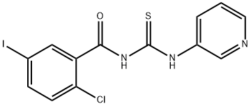 2-chloro-5-iodo-N-(pyridin-3-ylcarbamothioyl)benzamide Structure