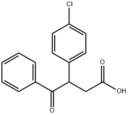 3-(4-Chlorophenyl)-4-oxo-4-phenylbutanoic acid 化学構造式