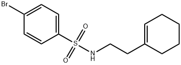 4-bromo-N-[2-(1-cyclohexen-1-yl)ethyl]benzenesulfonamide Structure