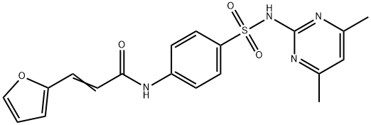 N-(4-{[(4,6-dimethyl-2-pyrimidinyl)amino]sulfonyl}phenyl)-3-(2-furyl)acrylamide|