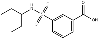 3-(N-(pentan-3-yl)sulfamoyl)benzoic acid 结构式