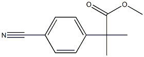 Methyl 2-(4-cyanophenyl)-2-methylpropanoate Struktur