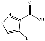 4-溴异噻唑-3-羧酸,4576-88-9,结构式