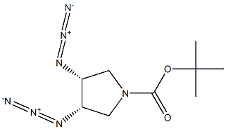 cis-tert-butyl 3,4-diazidopyrrolidine-1-carboxylate Structure