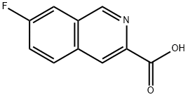 7-FLUOROISOQUINOLINE-3-CARBOXYLIC ACID Struktur
