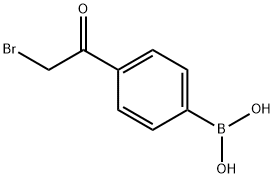 (4-(2-bromoacetyl)phenyl)boronic acid Struktur