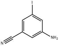 3-amino-5-iodobenzonitrile, 49674-31-9, 结构式
