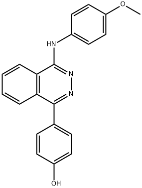 4-{4-[(4-methoxyphenyl)amino]phthalazin-1-yl}phenol 结构式