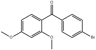 (4-Bromophenyl)-(2,4-dimethoxyphenyl)-methanone 结构式