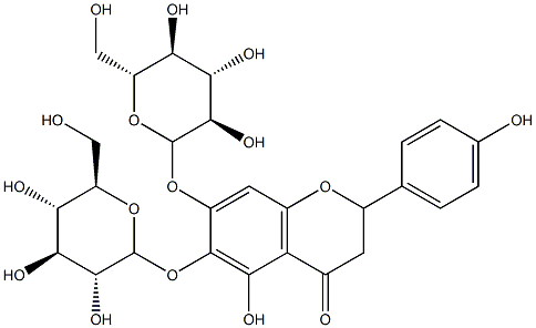 5,6,7,4'-四羟基黄酮 6,7-二葡萄糖苷,501434-65-7,结构式