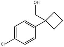 (1-(4-chlorophenyl)cyclobutyl)methanol Structure