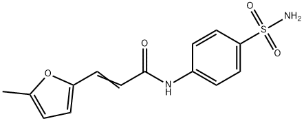 (2E)-3-(5-methylfuran-2-yl)-N-(4-sulfamoylphenyl)prop-2-enamide Struktur