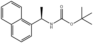 tert-butyl (R)-(1-(naphthalen-1-yl)ethyl)carbamate Structure