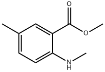 5-甲基-2-(甲胺基)苯甲酸甲酯, 55150-24-8, 结构式