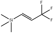 (E)-トリメチル(3,3,3-トリフルオロ-1-プロペニル)シラン 化学構造式