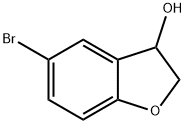 5-Bromo-2,3-dihydrobenzofuran-3-ol Struktur