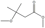 methyl 3-methoxy-3-methylbutanoate 结构式