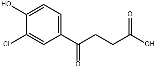 4-(3-Chloro-4-hydroxyphenyl)-4-oxobutanoic acid Struktur