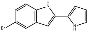 5-bromo-2-(1H-pyrrol-2-yl)-1H-indole,569337-42-4,结构式