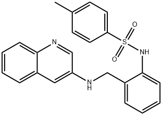 4-methyl-N-{2-[(quinolin-3-ylamino)methyl]phenyl}benzenesulfonamide Structure