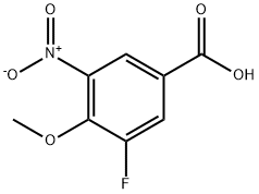 3-fluoro-4-methoxy-5-nitrobenzoic acid Struktur